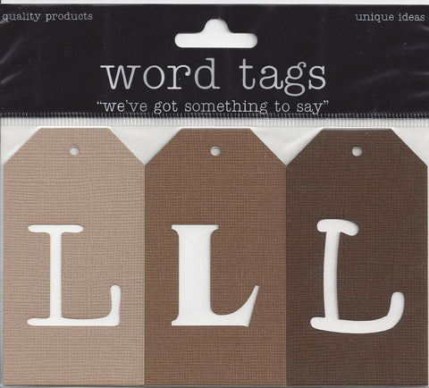 Deluxe Cuts Letter Tags L
