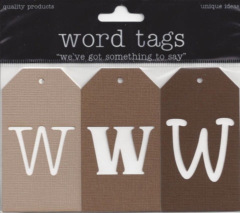 Deluxe Cuts Letter Tags W