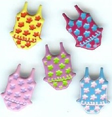 4 Girls' Swimsuit Brads
