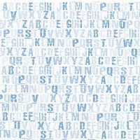 Art Warehouse Blue Alphabet Transparency Sheet