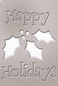 SBS-013 Happy Holidays Mini Stencil