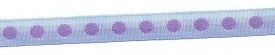 Blue with Purple Dot Ribbon (9mm)