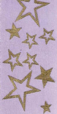 Purple with Gold Stars