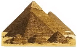 Egypt Pyramids Diecut