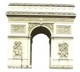 Paris Arc de Triomphe Diecut