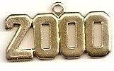 Gold 2000 Charm
