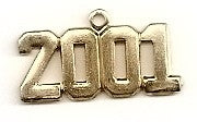Gold 2001 Charm