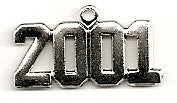 Silver 2001 Charm