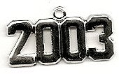 Silver 2003 Charm