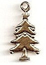 Gold Small Christmas Tree Charm