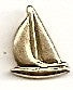 Gold Small Boat Charm