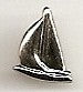 Silver Small Boat Charm