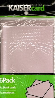 Metallic Crystal Pink Card & Envelope 6 Pack