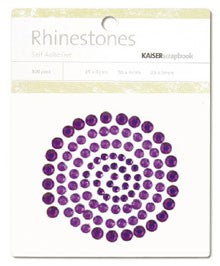 Rhinestones Dark Purple