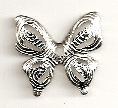 Big Butterfly Silver Charm