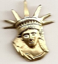 Statue of Liberty Head Gold Charm