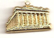 Parthenon Gold Charm