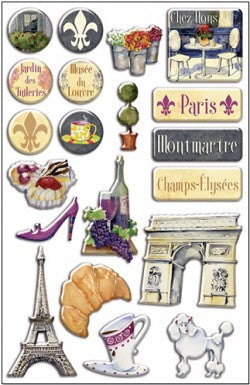 Barb Tourtillotte Paris Epoxy Stickers