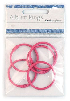 Kaisercraft Album Rings Hot Pink