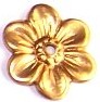 Gold Flower with Centre Hole Charm
