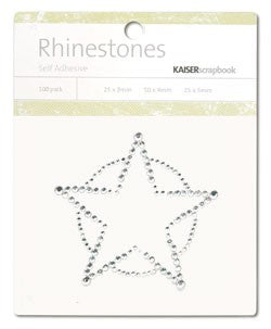 Rhinestones Sheriff Star Silver