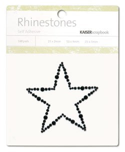 Rhinestones Star Black
