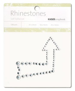 Rhinestones Arrow Silver