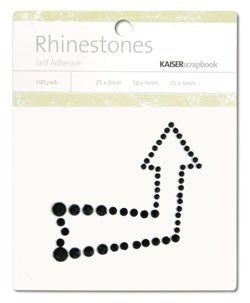 Rhinestones Arrow Black