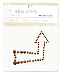 Rhinestones Arrow Copper