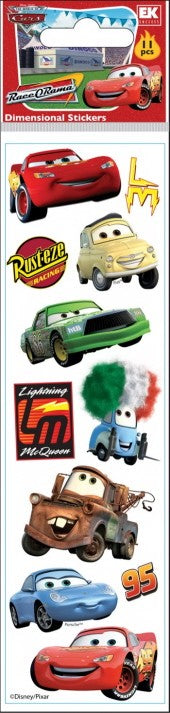 Disney Slims Cars Stickers