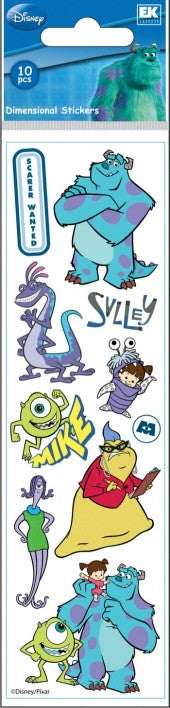 Disney Slims Monsters Inc Stickers