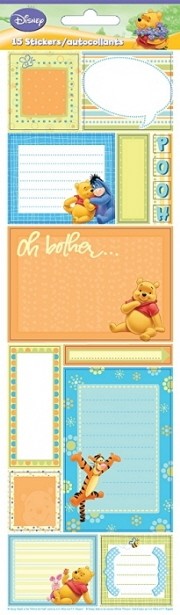 Winnie the Pooh Cardstock Journalling Stickers