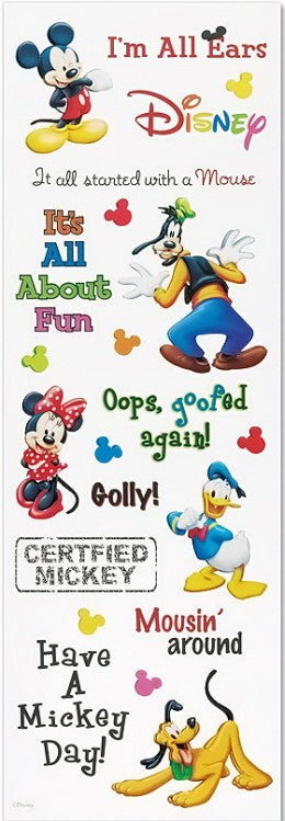 Disney Mickey 3D Phrase Stickers