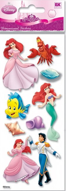 Disney Little Mermaid Dimensional Stickers