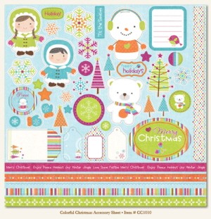 Colorful Christmas Accessory Sheet