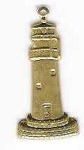 Big Gold Lighthouse Charm