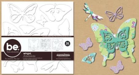 Butterfly D-Mensions Chipboard
