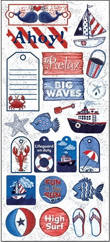 Samantha Walker Seashore Jumbo Stickers