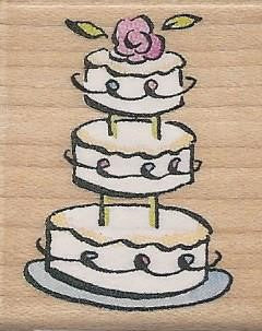 All Night Media Wedding Cake Stamp