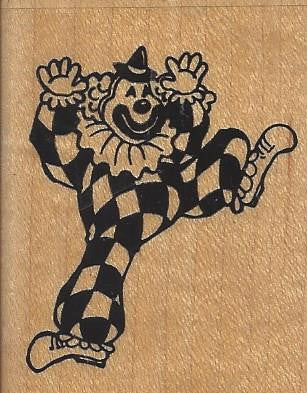 Checkered Clown Stamp