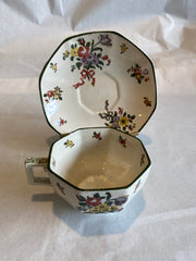 Royal Doulton Old Leeds Sprays Cup and Saucer