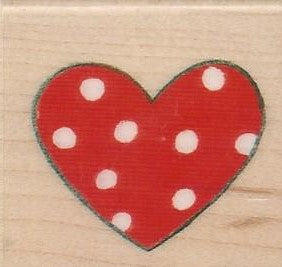 Inkadinkado Spotted Heart Stamp