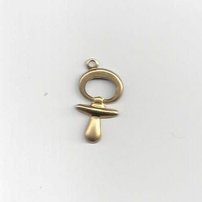 Pacifier (dummy) Gold Charm