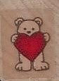 Mini Bear With Heart Stamp