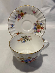 Royal Worcester Floral Cup and Saucer