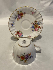 Royal Worcester Floral Cup and Saucer