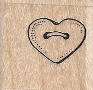 Button Heart Stamp