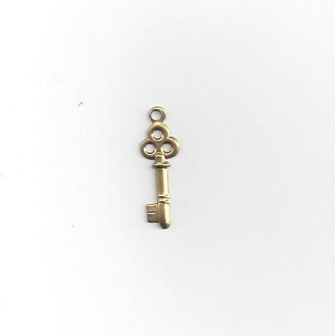 Ornate Gold Key Charm