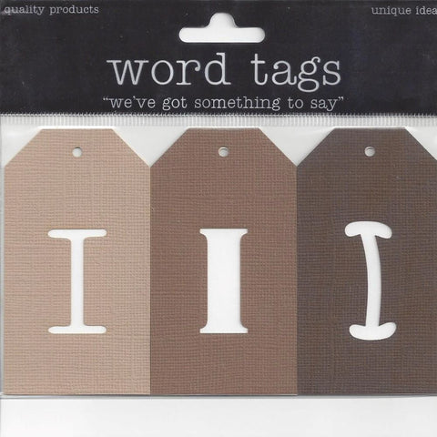 Deluxe Cuts Letter Tags I (Browns)