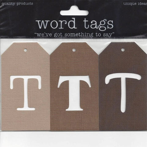 Deluxe Cuts Letter Tags T (Browns)